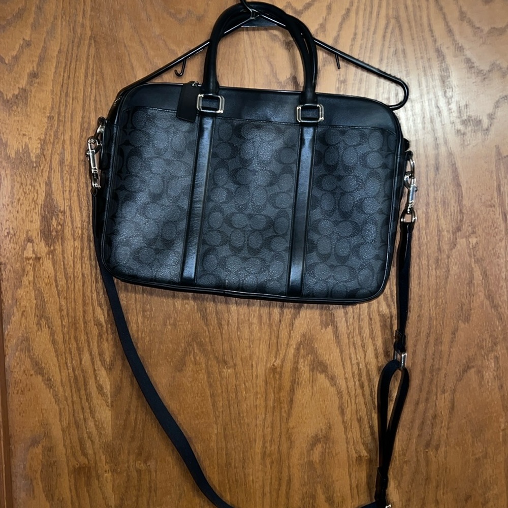 Coach briefcase/messenger/laptop bag. Lightly used $75